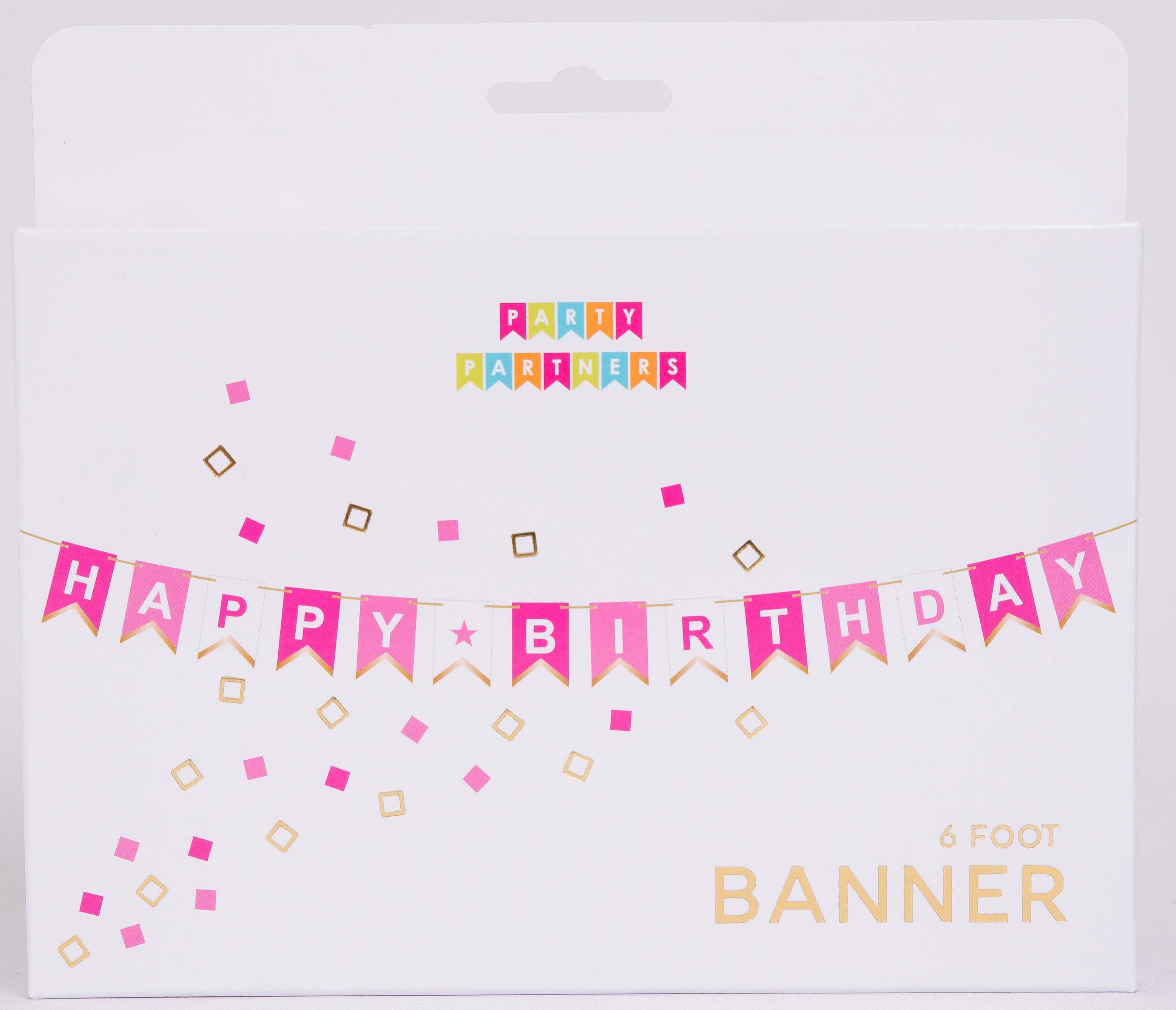 Banner - Happy Birthday Pink
